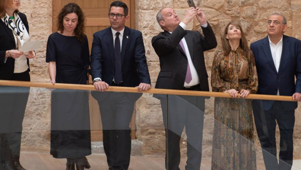 ep el ministro de industria y turismo jordi hereu 3d durante la inauguracion del parador de ibiza a