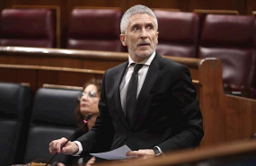 ep el ministro del interior fernando grande marlaska durante su intervencion donde ha respondido a