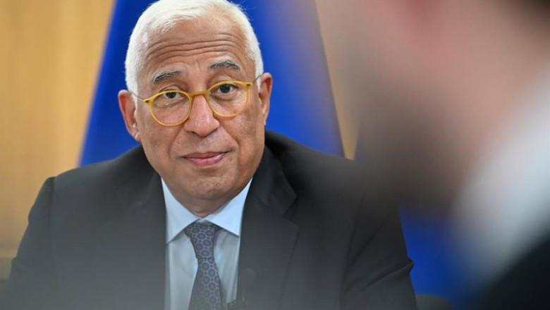 ep el presidente del consejo europeo antonio costa participa en una entrevista con periodistas del
