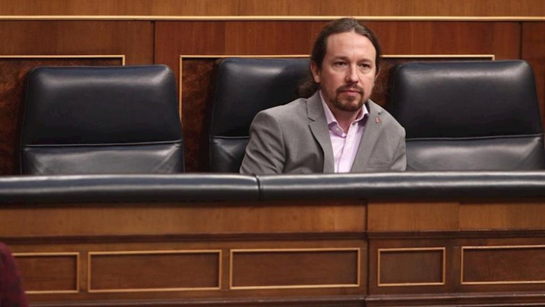 ep el vicepresidente de derechos sociales y agenda 2030 pablo iglesias durante la solemne sesion de