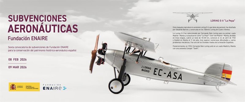 ep fundacion enaire convoca subvenciones por 168000 euros para conservar el patrimonio