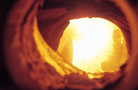 ep interior de un horno para la fabricacion de clinker