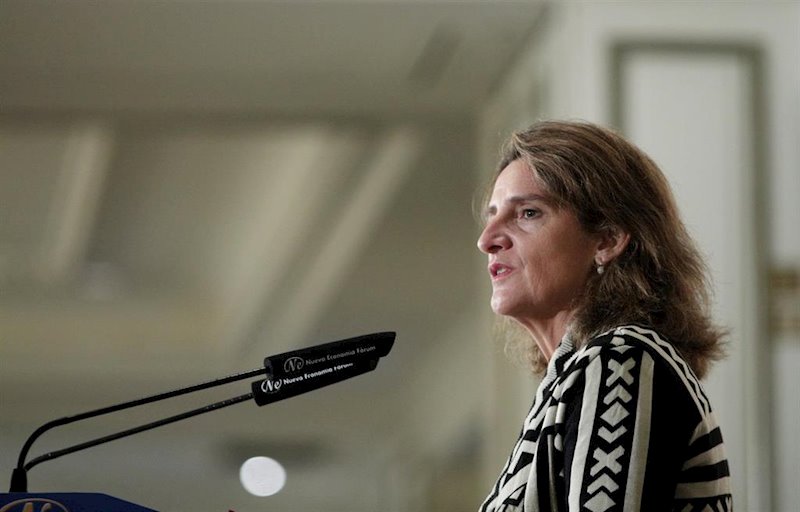 ep la ministra de trasicion ecologica en funciones teresa ribera