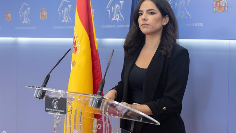 ep la portavoz de vox pepa millan durante una rueda de prensa anterior a la junta de portavoces a 19 ep la portavoz de vox pepa millan durante una rueda de prensa anterior a la junta de portavoces a 19