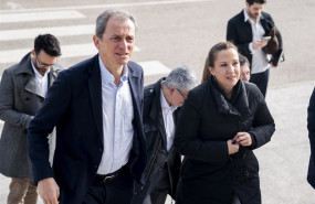 ep la presidenta del cabildo de tenerife rosa davila mamely y el presidente de hispasat pedro duque