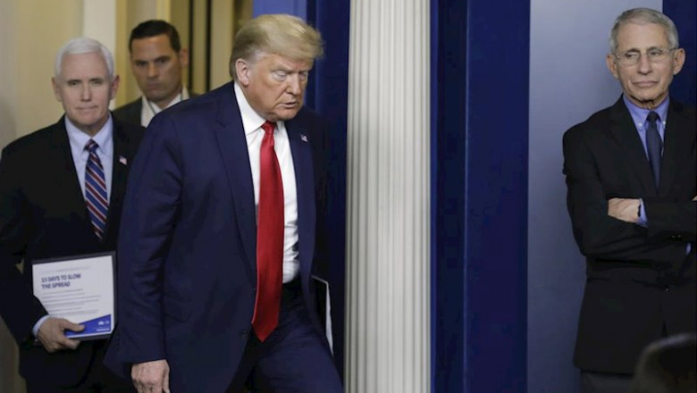 El presidente de EEUU, Donald Trump. | Contacto ep march 26 2020 - washington dc usa us president donald trump with vice president mike pence
