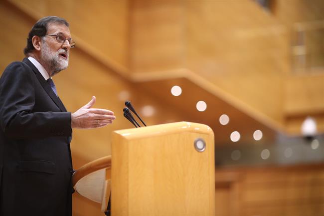 Rajoy interviene en el Pleno del Senado sobre el artículo 155 | EUROPA PRESS ep rajoy intervieneplenosenadoarticulo 155