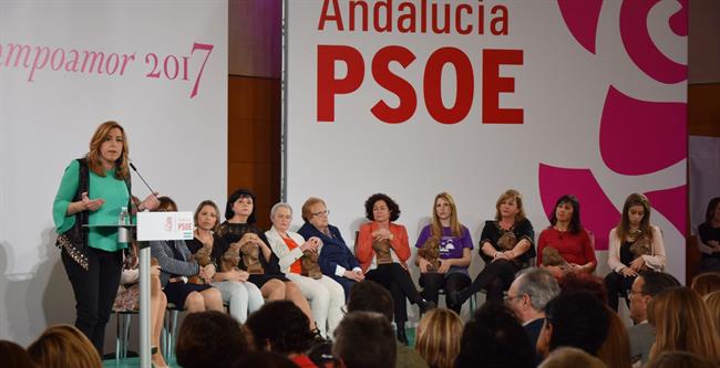 Susana Díaz en la entrega de los Premios Clara Campoamor | EUROPA PRESS/PSOE-A ep susana diazla entregalos premios clara campoamor