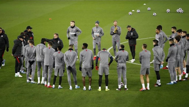 ep uefa champions league - atletico madrid training