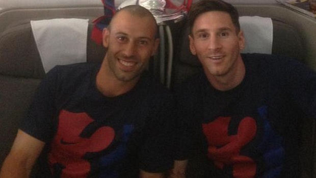 Messi Mascherano Barcelona Messi Mascherano Barcelona