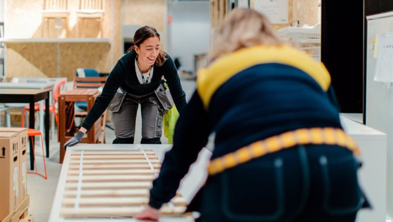 Archivo - Dos trabajadoras de IKEA en uno de sus centros. | HENRIK MILL - Archivo ep archivo dos trabajadoras de ikea en uno de sus centros