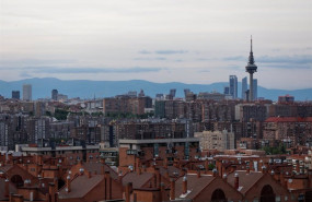ep archivo   el skyline de madrid durante la pandemia del coronavirus
