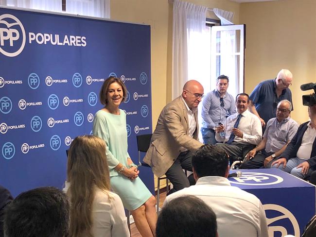 Cospedal en un acto con militantes en Valladolid | EUROPA PRESS ep cospedalun actomilitantesvalladolid
