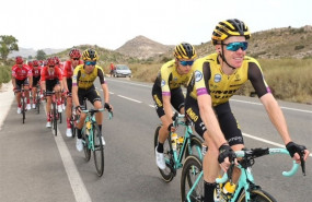 ep el ciclista del team jumbo-visma steven kruijswijk en la vuelta a espana 2019