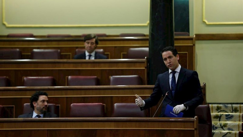 El diputado del PP Teodoro García Egea, interviene en el Congreso | Pool ep el diputado del pp teodoro garcia egea interviene en el congreso
