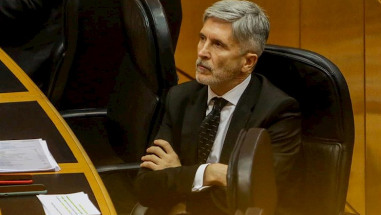 El ministro del Interior, Fernando Grande-Marlaska, en una imagen de archivo en el Senado | Ricardo Rubio - Europa Press ep el ministro del interior fernando grande-marlaska en una imagen de archivo en el senado