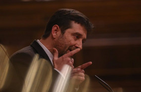 ep el portavoz de podemos rafa mayoral interviene en una sesion plenaria en el congreso
