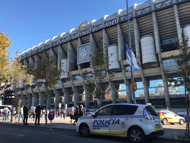 Estadio Santiago Bernabeu con Policía | EUROPA PRESS ep estadio santiago bernabeupolicia