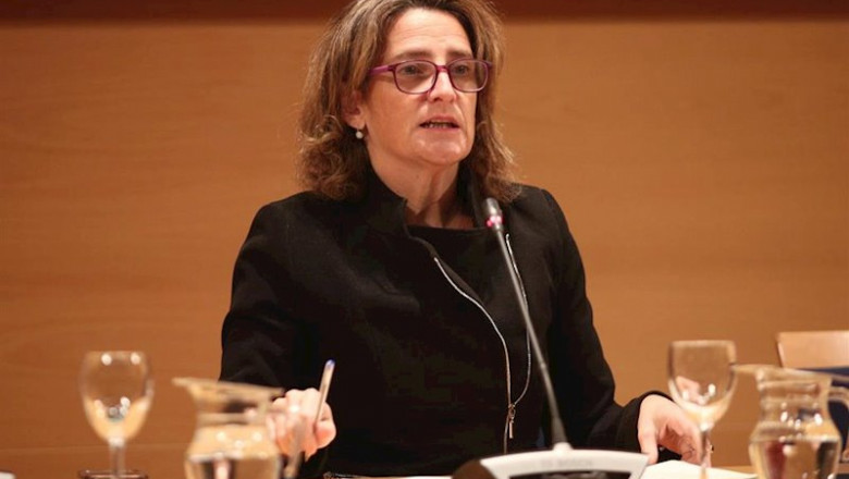 ep la ministra de transicion ecologica en funciones teresa ribera durante su intervencion en la ep la ministra de transicion ecologica en funciones teresa ribera durante su intervencion en la