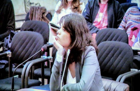 ep la portavoz de unidas podemos en la asamblea de madrid isa serra durante el juicio en tribunal