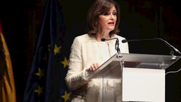 ep la secretaria de estado de interior ana maria botella durante su discurso en el acto de entrega