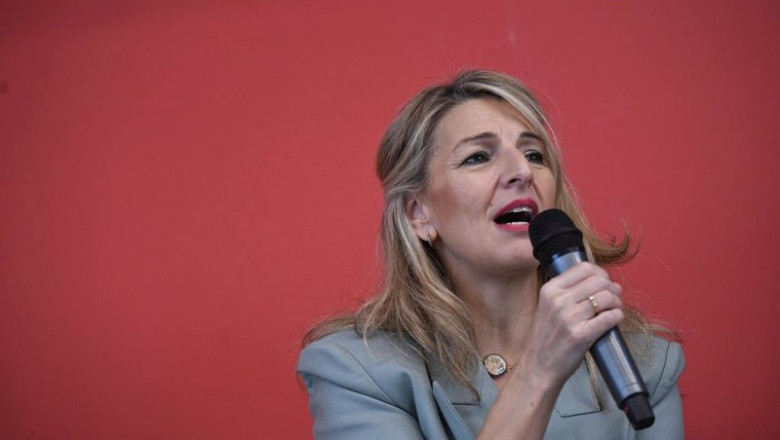 ep la vicepresidenta segunda del gobierno y ministra de trabajo yolanda diaz interviene durante un ep la vicepresidenta segunda del gobierno y ministra de trabajo yolanda diaz interviene durante un