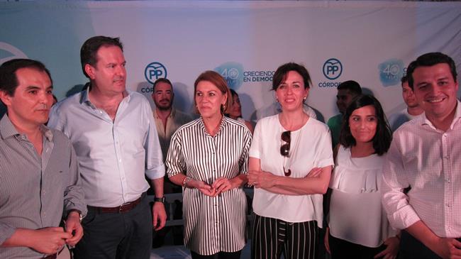 María Dolores de Cospedal con José Antonio Nieto, Adolfo Molina y otros cargos | EUROPA PRESS ep maria dolorescospedaljose antonio nieto adolfo molinaotros cargos