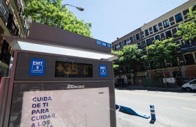 ep un termometro marca los 35 grados a mas de un mes para que comience el verano y cuando madrid ya