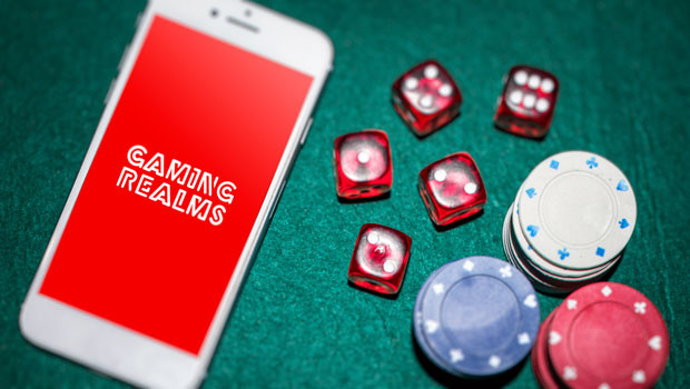 dl gaming realms aim gambling content developer licensing gaming casino software logo