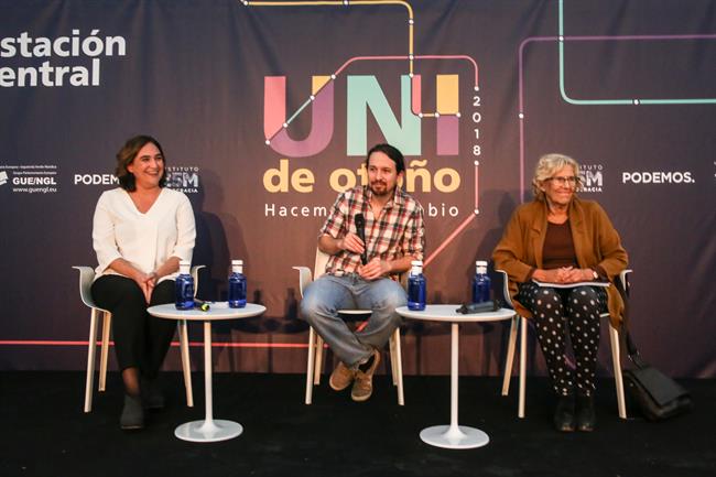 ADA COLAU Y MANUELA CARMENA OFRECEN EN UNA CHARLA EN MADRID | Ricardo Rubio - Europa Press ep ada colaumanuela carmena ofrecenuna charlamadrid