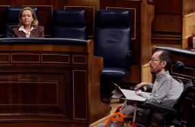ep archivo   la vicepresidenta de asuntos economicos nadia calvino y el portavoz de unidas podemos