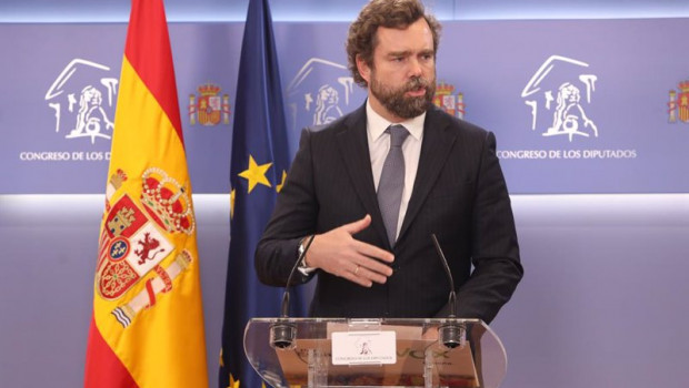 ep el portavoz de vox en el congreso ivan espinosa de los monteros interviene durante una rueda de