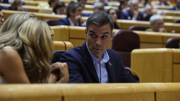 ep el presidente del gobierno pedro sanchez durante un debate monografico sobre la crisis energetica