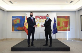 ep el presidente del gobierno pedro sanchez i y el vicepresidente segundo y ministro de derechos