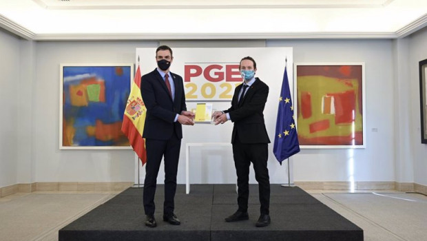 ep el presidente del gobierno pedro sanchez i y el vicepresidente segundo y ministro de derechos