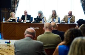 ep el secretario general de ccoo unai sordo en un curso de la uimp sobre el pacto de toledo junto a