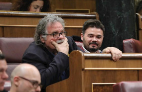 ep joan tard cuando era portavoz de erc en el congreso junto con su sucesor gabriel rufian