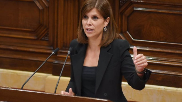 ep la portavoz de erc en el parlament marta vilalta interviene en el pleno