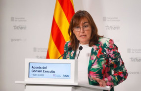 ep la portavoz del govern y consellera de vivienda de la generalitat silvia paneque durante una