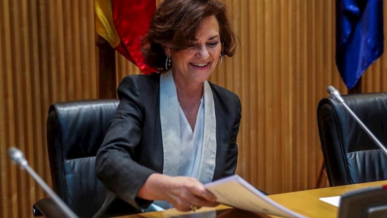 ep la vicepresidenta primera del gobierno carmen calvo en el congreso ep la vicepresidenta primera del gobierno carmen calvo en el congreso