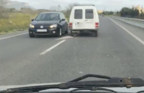 ep momento de la grabacion sobre conduccion temeraria en mallorca