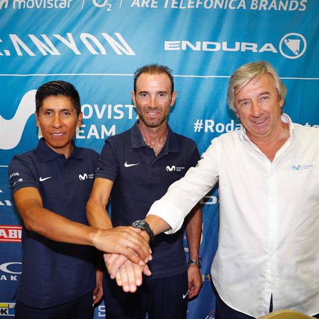 Nairo Quintana, Alejandro Valverde y Unzué | PHOTOGOMEZSPORT ep nairo quintana alejandro valverdeunzue