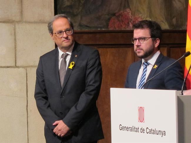 El Presidente De La Generalitat, Quim Torra, Y El Vicepresidente, Pere Aragonès | EUROPA PRESS ep presidentela generalitat quim torra yvicepresidente pere aragons