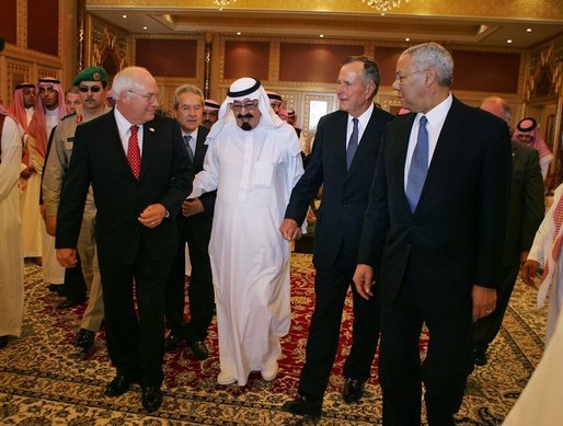 Rey Abdullah, Arabia SaudÃƒÂ­, Cheney, Bush