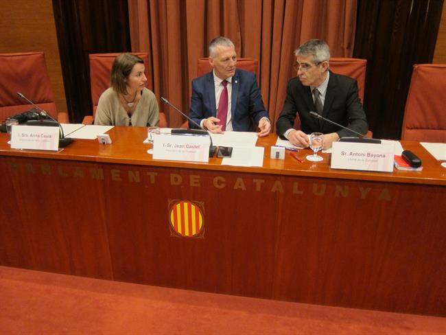 A.Caula (JxSí), J.Castel (Cs), el letrado del Parlament A.Bayona | EUROPA PRESS ep acaula jxsi jcastel cs letradoparlament abayona