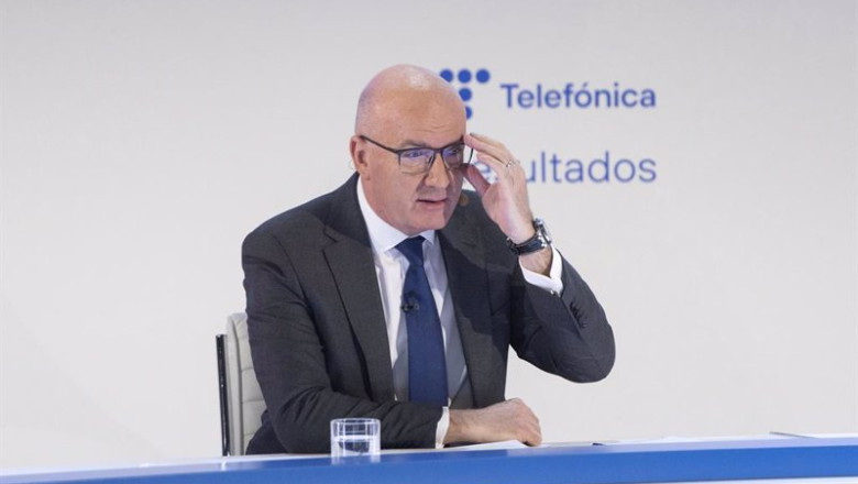 ep archivo el consejero delegado de telefonica angel vila participa en una rueda de prensa para ep archivo el consejero delegado de telefonica angel vila participa en una rueda de prensa para