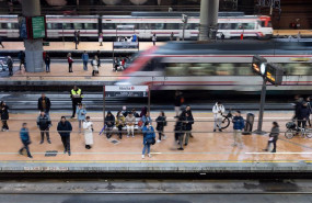 ep archivo   personas esperando al tren en la estacion de puerta de atocha almudena grandes