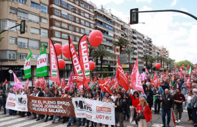 ep cabecera de la manifestacion por el 1 de mayo convocada en cordoba por ccoo y ugt