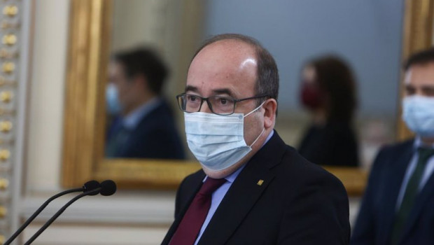 ep el ministro de politica territorial y funcion publica miquel iceta interviene en el acto de toma