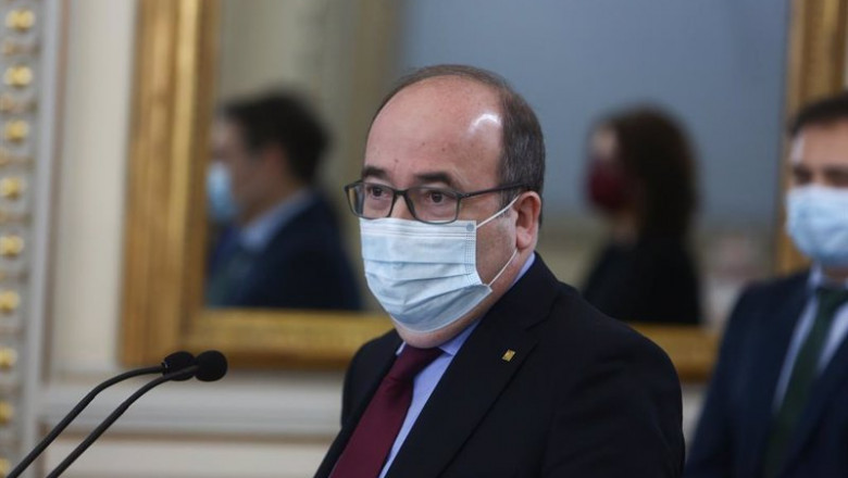 El ministro de Política Territorial y Función Pública, Miquel Iceta; interviene en el acto de toma de posesión de altos cargos del Ministerio de Política Territorial y Función Pública, en la sede ministerial, en Madrid (España), a 5 de marzo de 2021. | EUROPA PRESS/R.Rubio.POOL - Europa Press ep el ministro de politica territorial y funcion publica miquel iceta interviene en el acto de toma